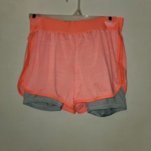 Pink and Gray Althetic Shorts
